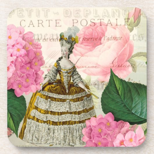 Marie Antoinette French Accent Onderzetters Set (Voorkant)