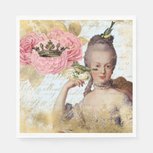 Marie Antoinette French inspireerde Shabby Party Servet
