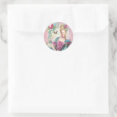 Marie Antoinette,French,Paris,portrait,stickers Ronde Sticker (Tas)