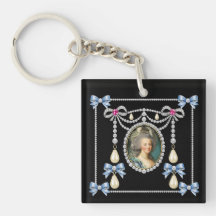 Marie Antoinette geïnspireerde kaart Koningin van