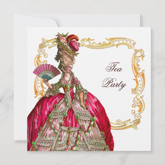 Marie Antoinette & Gold Lijst Kaart (Voorkant)