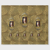 Marie Antoinette Gold Swirl Cadeaupapier (Vlak)