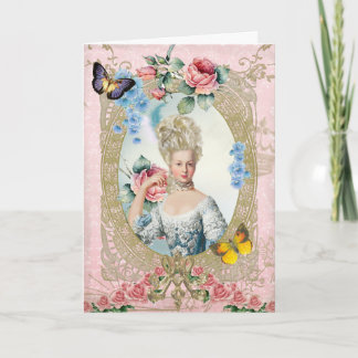 Marie Antoinette Greeting Card Rose of Versailles Kaart