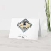 Marie Antoinette Halloween Masquerade Kaart (Achterkant)