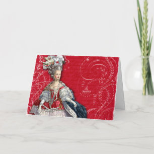 Marie Antoinette Holiday Card Feestdagen Kaart