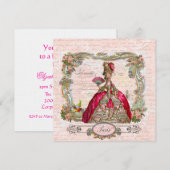 Marie Antoinette Hot Pink & Paris Kaart (Voorkant / Achterkant)