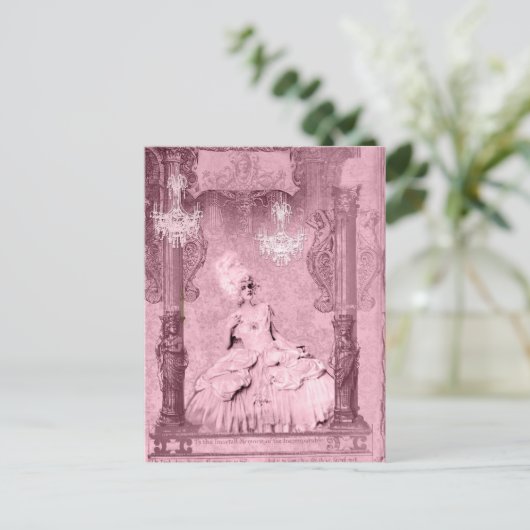 Marie Antoinette Immortal Memorie Gepersonaliseerd Briefkaart (Staand voorkant)