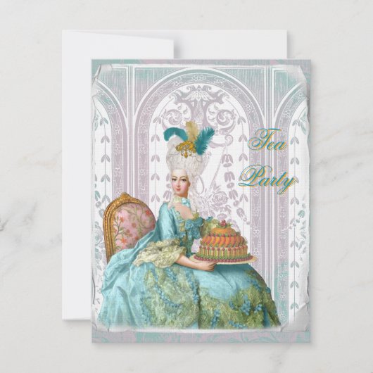 Marie Antoinette in Aqua Kaart (Voorkant)