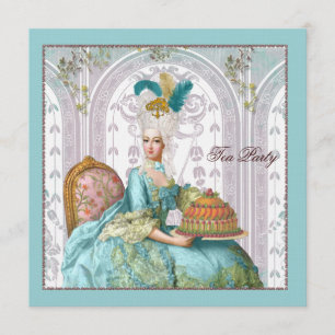 Marie Antoinette in Aqua met Cake Kaart