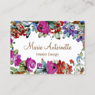 Marie Antoinette in Bloemen ~ Visitekaartjes