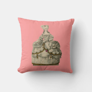 Marie Antoinette in Extravagant Dress Pillow Kussen