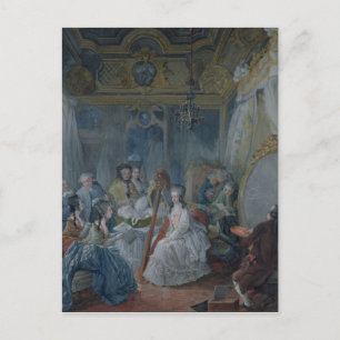 Marie Antoinette in haar kamer te Versailles Briefkaart