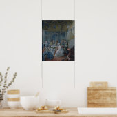 Marie Antoinette in haar kamer te Versailles Poster (Keuken)