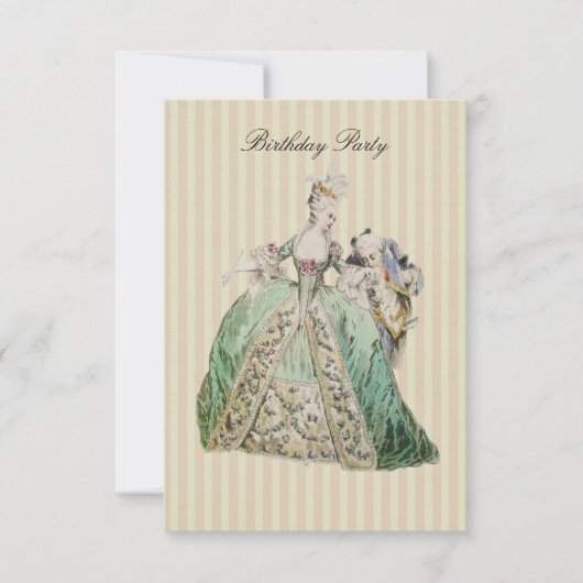 Marie Antoinette ~  Invitations / RSVP #16 se trad (Devant)
