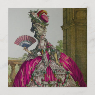 Marie Antoinette ~ Invitations/RSVP Kaart