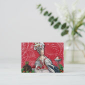 Marie Antoinette kerstdesserts Visitekaartjes (Staand voorkant)