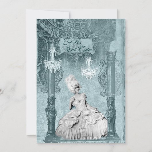 Marie Antoinette laat ons uitnodigingen tot het et (Voorkant)