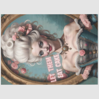 Marie Antoinette Laat Ze Taart Eten Decoupage Tissuepapier