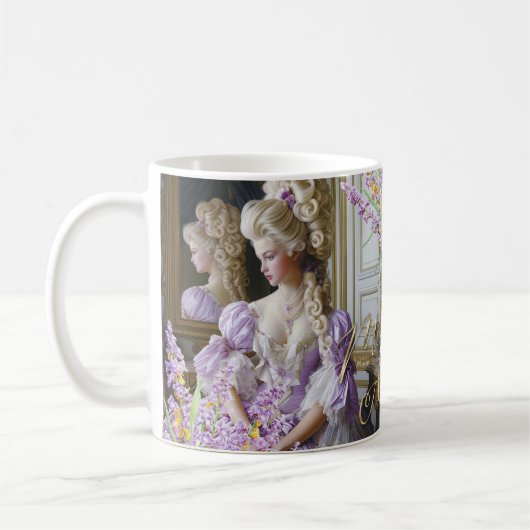Marie Antoinette lavender Queen Mug (Gauche)