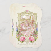 Marie Antoinette let them eat cake invitation (Devant / Derrière)