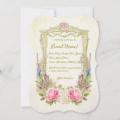Marie Antoinette let them eat cake invitation (Dos)