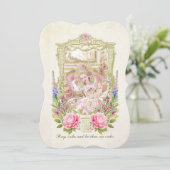 Marie Antoinette let them eat cake invitation (Debout devant)