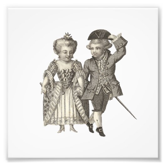 Marie Antoinette Louis XVI Costumes Foto Afdruk (Voorkant)