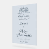 Marie Antoinette Mariage Rococo Dusty Blue (Angle)