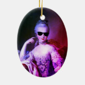 ♥ Marie-Antoinette Marie Antoinette crazy Kitsch ♥ Keramisch Ornament (Achterkant)
