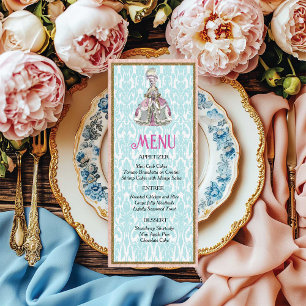 Marie Antoinette Menu Tafelservies