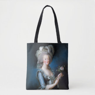 Marie Antoinette met een roos Draagtas