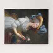 Marie Antoinette met een roos Legpuzzel (Horizontaal)