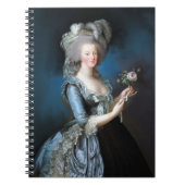Marie Antoinette met een roos Notitieboek (Voorkant)