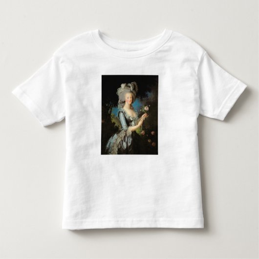 Marie Antoinette met Roos 1783 Kinder Shirts (Voorkant)