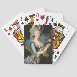 Marie Antoinette met Roos 1783 Pokerkaarten