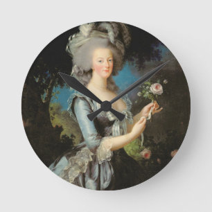 Marie Antoinette met Roos 1783 Ronde Klok