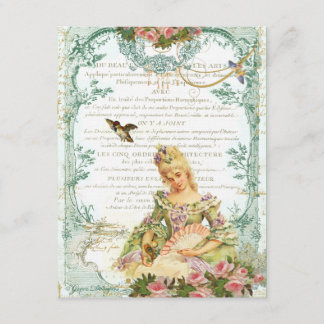 Marie Antoinette met Sparrow Kaart