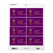 Marie Antoinette Monogram Etiket (Full Sheet)