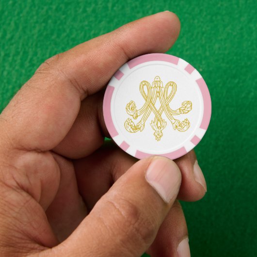 Marie Antoinette Monogram Poker Chips (Hand)