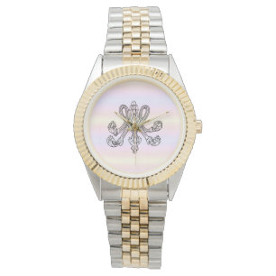Marie Antoinette Monogramm - Royal Monogram pastel Horloge