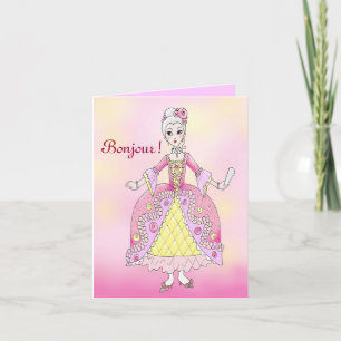 Marie Antoinette Note Card Kaart