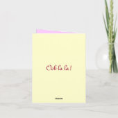 Marie Antoinette Note Kaart (Achterkant)