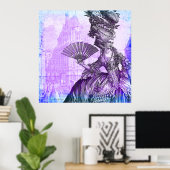 Marie Antoinette Paars Haze Lg. Poster (Thuiskantoor)