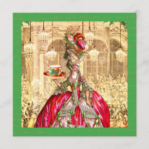 Marie Antoinette Party Invitation Kaart