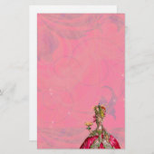 Marie Antoinette Peacock Pastry Stationery Briefpapier (Voorkant / Achterkant)