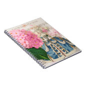 Marie Antoinette Pink Hydrangea Frans Notitieboek (Rechterzijde)