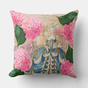 Marie Antoinette Pink Hydrangeas Sierkussen