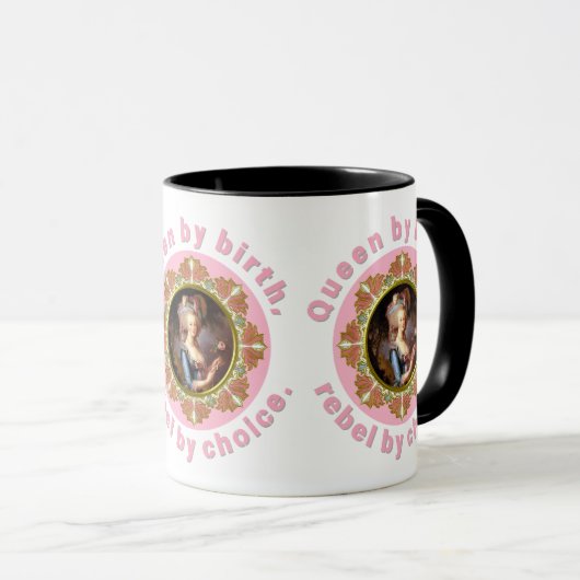 Marie Antoinette Pink Queen Roses Mug (Devant droit)