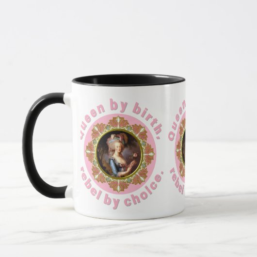 Marie Antoinette Pink Queen Roses Mug Mok (Links)