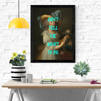 Marie Antoinette Pop Art Sassy Glossy Poster Perfect Poster